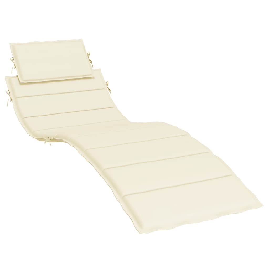 Vidaxl Lounger Kissen 186x58x4 cm Oxford Stoffcreme -Colored