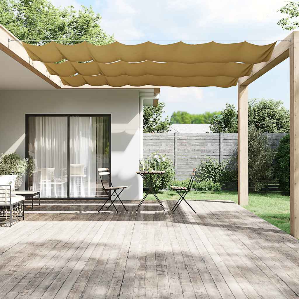 Vidaxl Luifel Vertikal 100x1200 cm Oxford Stoff Beige