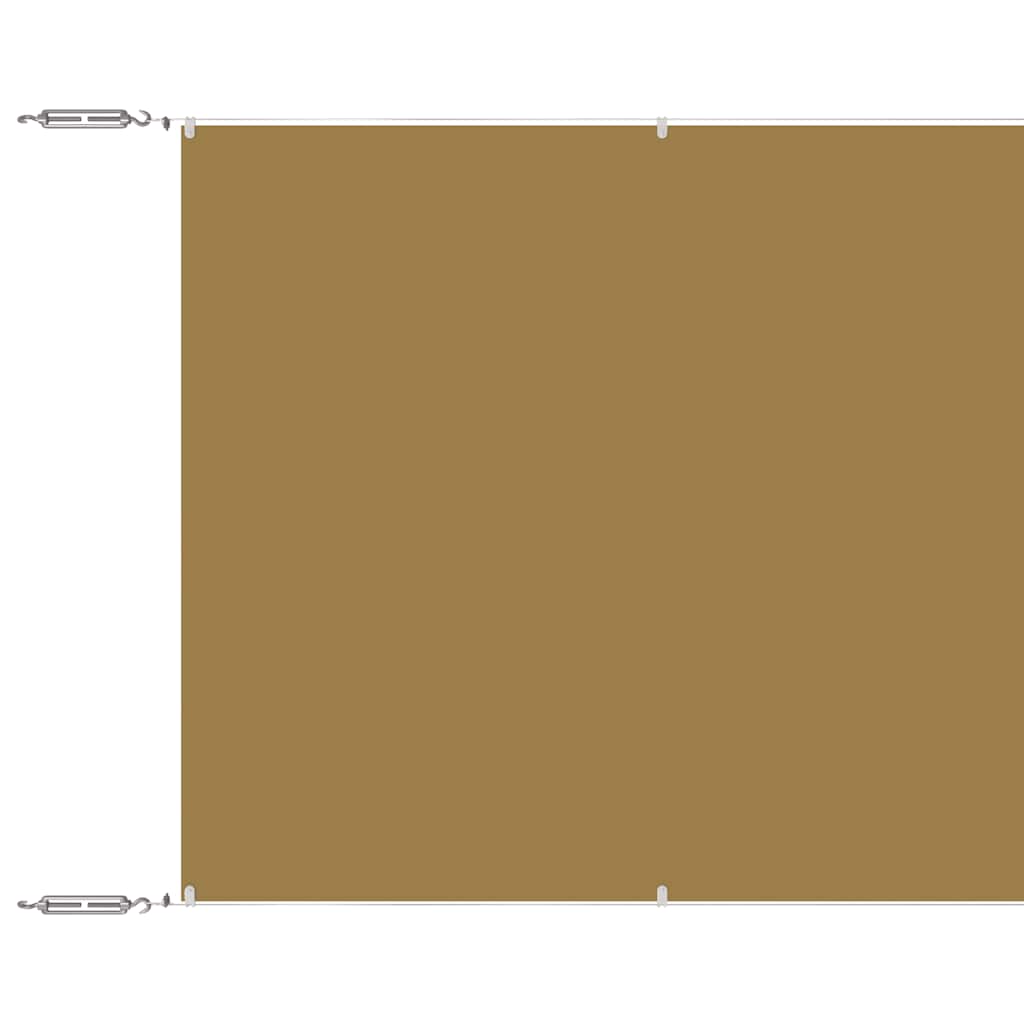 Vidaxl Luifel vertikal 140x1200 cm Oxford Stoff Beige