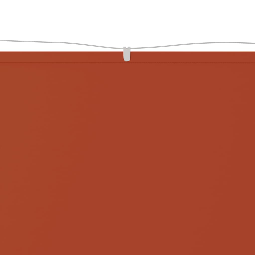 Vidaxl Luifel Vertikal 100x1200 cm Oxford Fabric Terracotta -Colored