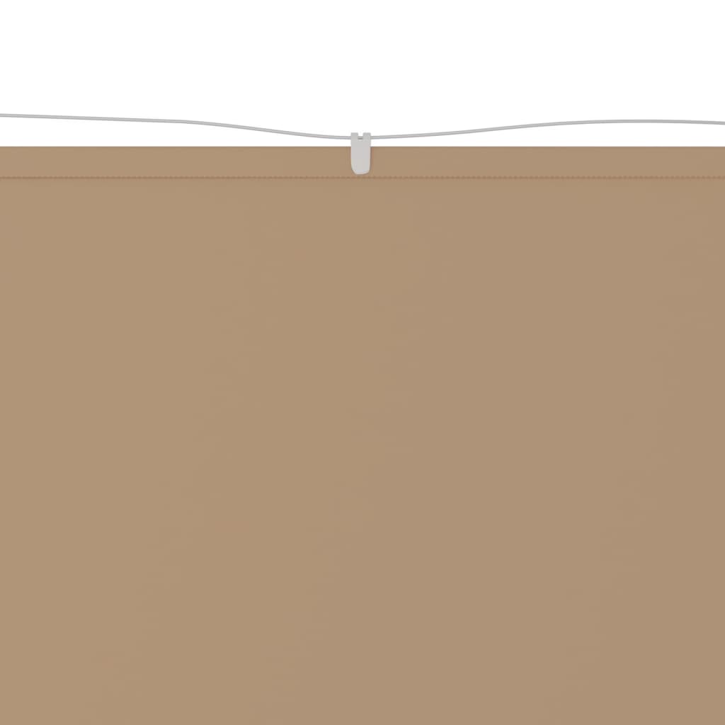 Vidaxl Luifel Vertikal 100x420 cm Oxford Stofftaupe