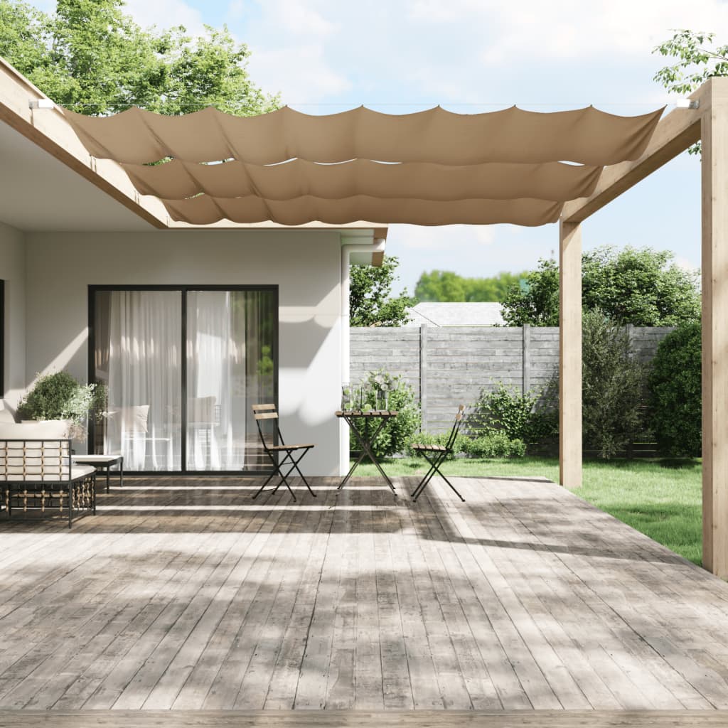 Vidaxl Luifel vertikal 140 x 420 cm Oxford Stofftaupe