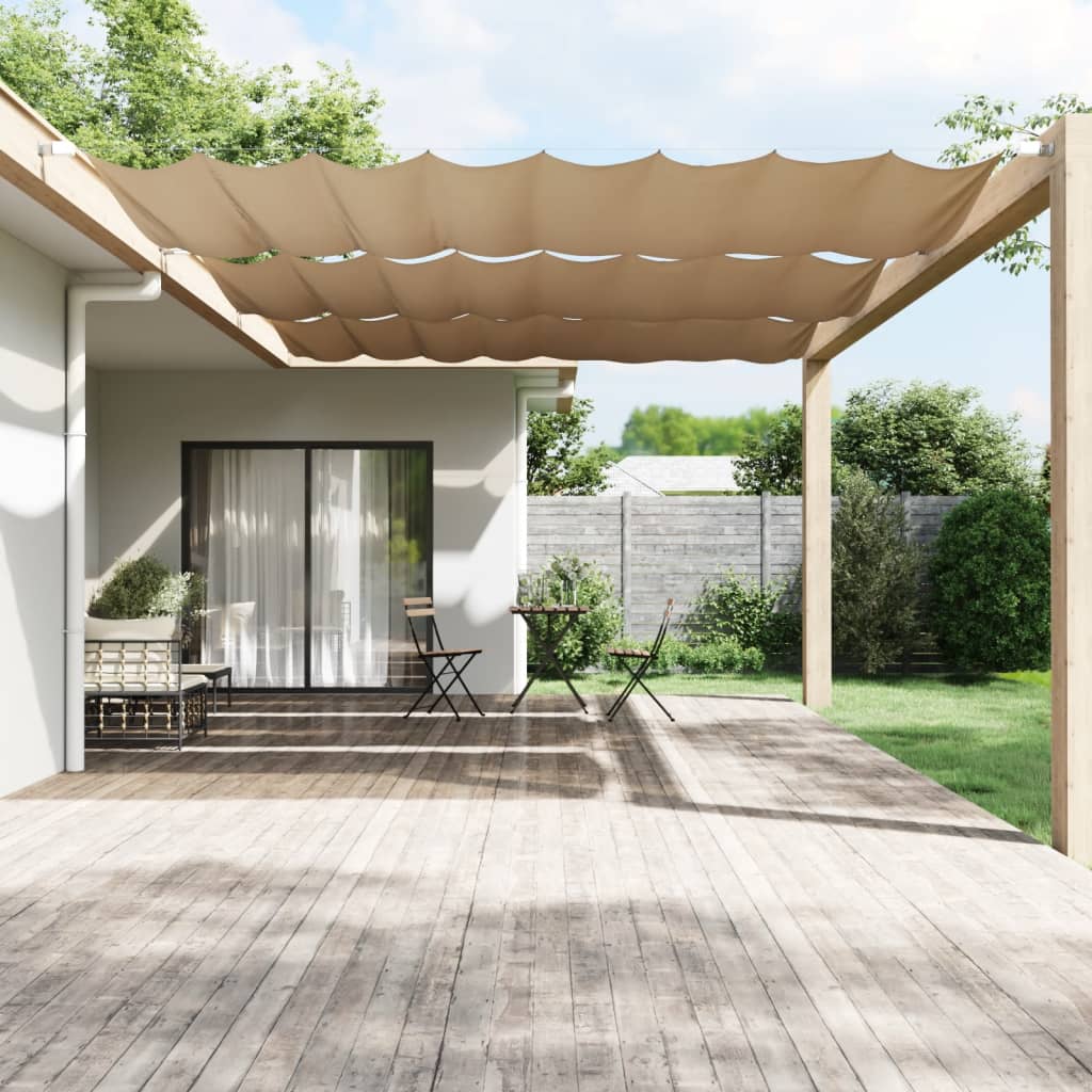 Vidaxl Luifel Vertikal 250 x 420 cm Oxford Stofftaupe