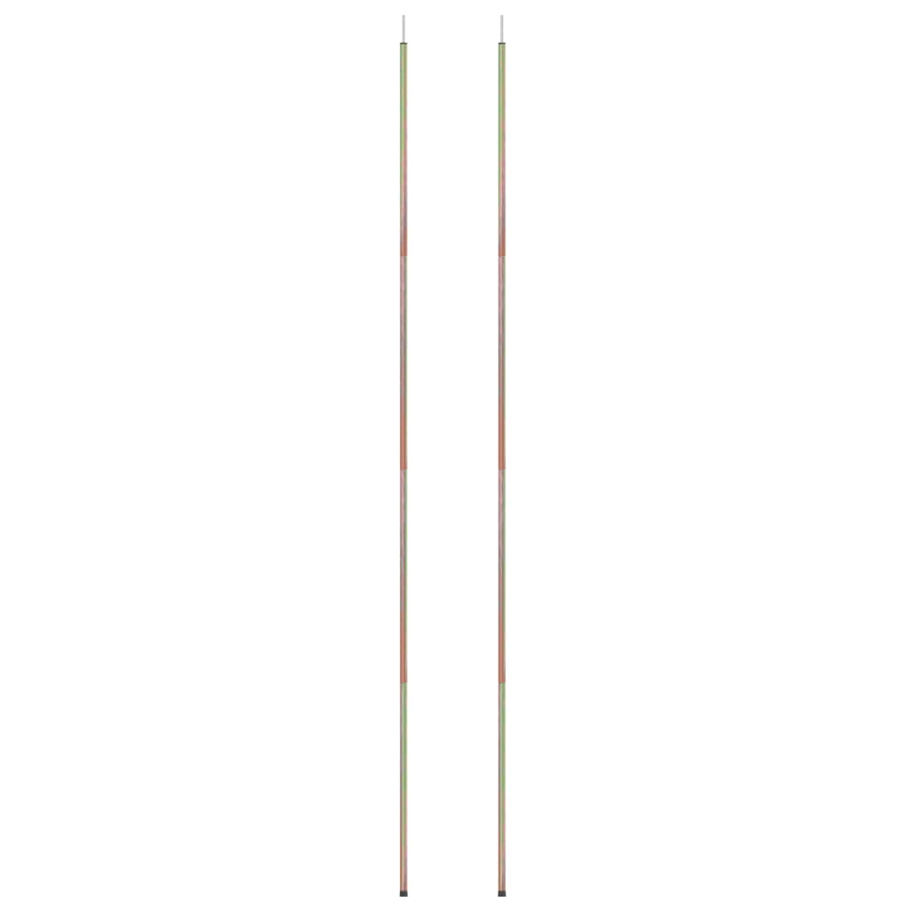 VidaXL sunset poles 2 st 200 cm galvanized steel