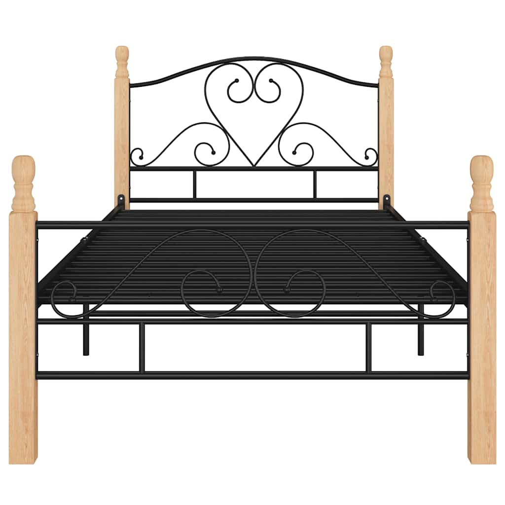 Vidaxl bedframe metaal zwart 100x200 cm