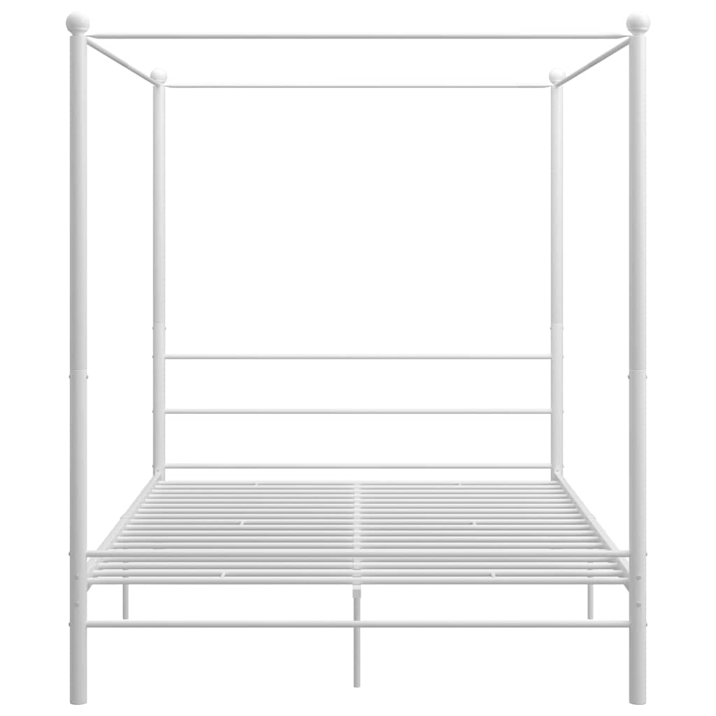 Vidaxl hemelbedframe metaal wit 160x200 cm