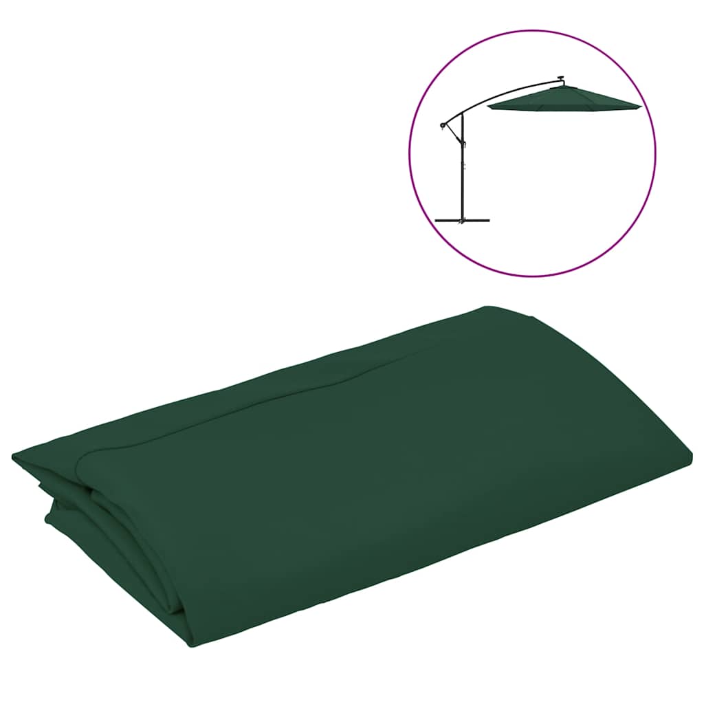 Vidaxl Ersatztuch für schwimmende Parasol 350 cm Grün