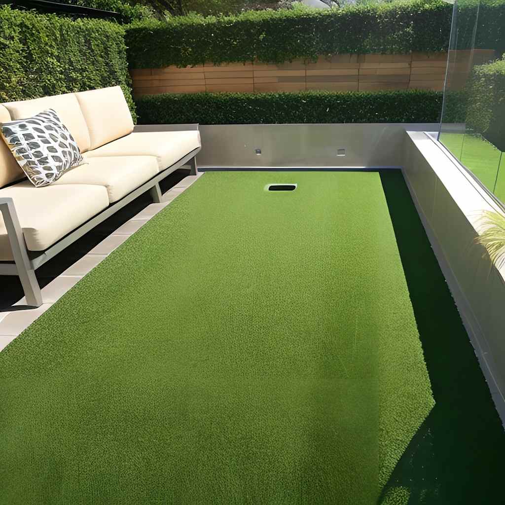 Vidaxl künstliches Gras 7 9 mm 1x5 m grün