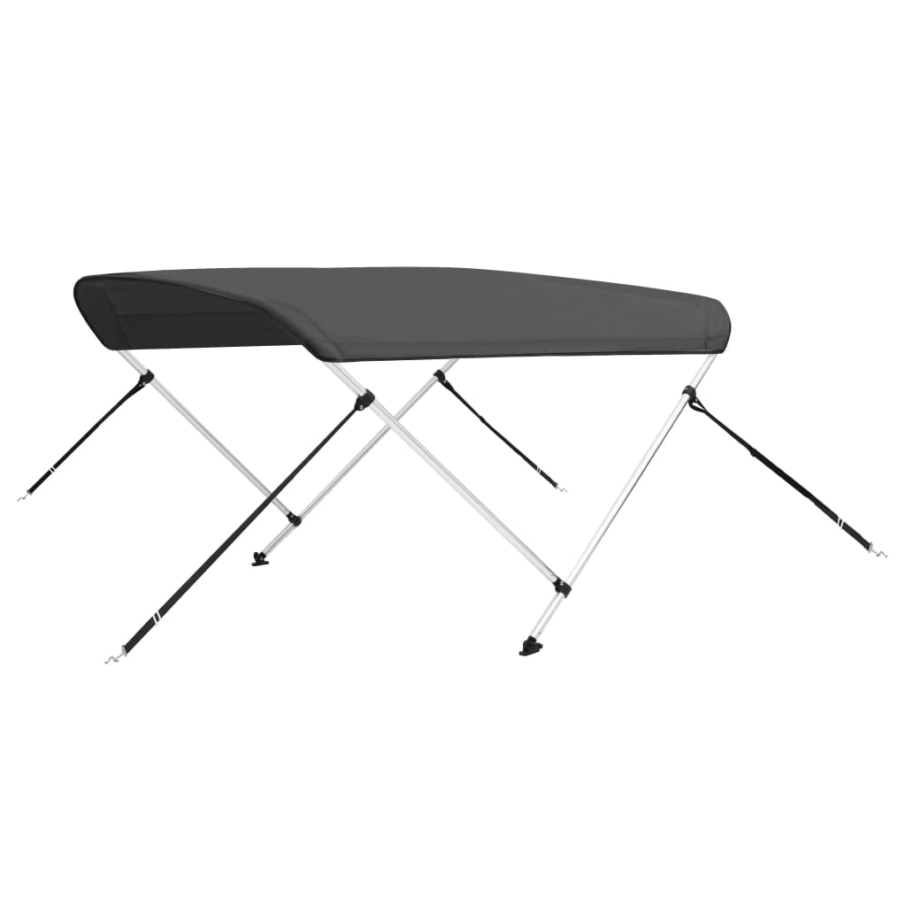 Vidaxl Biminitop 2-Boogs 180x130x110 cm anthrazitfarben