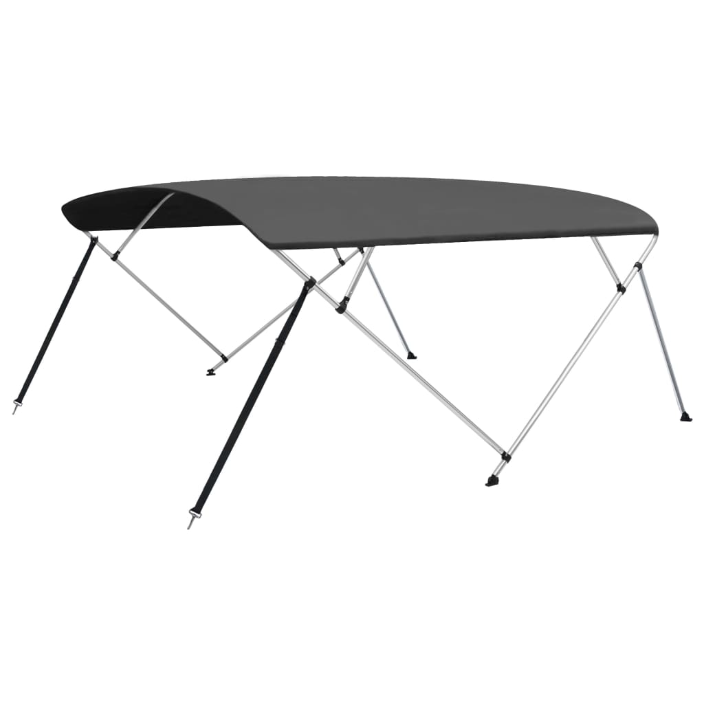 Vidaxl Biminitop 4-Boogs 243x (230-244) X137 cm Anthrazitfarben