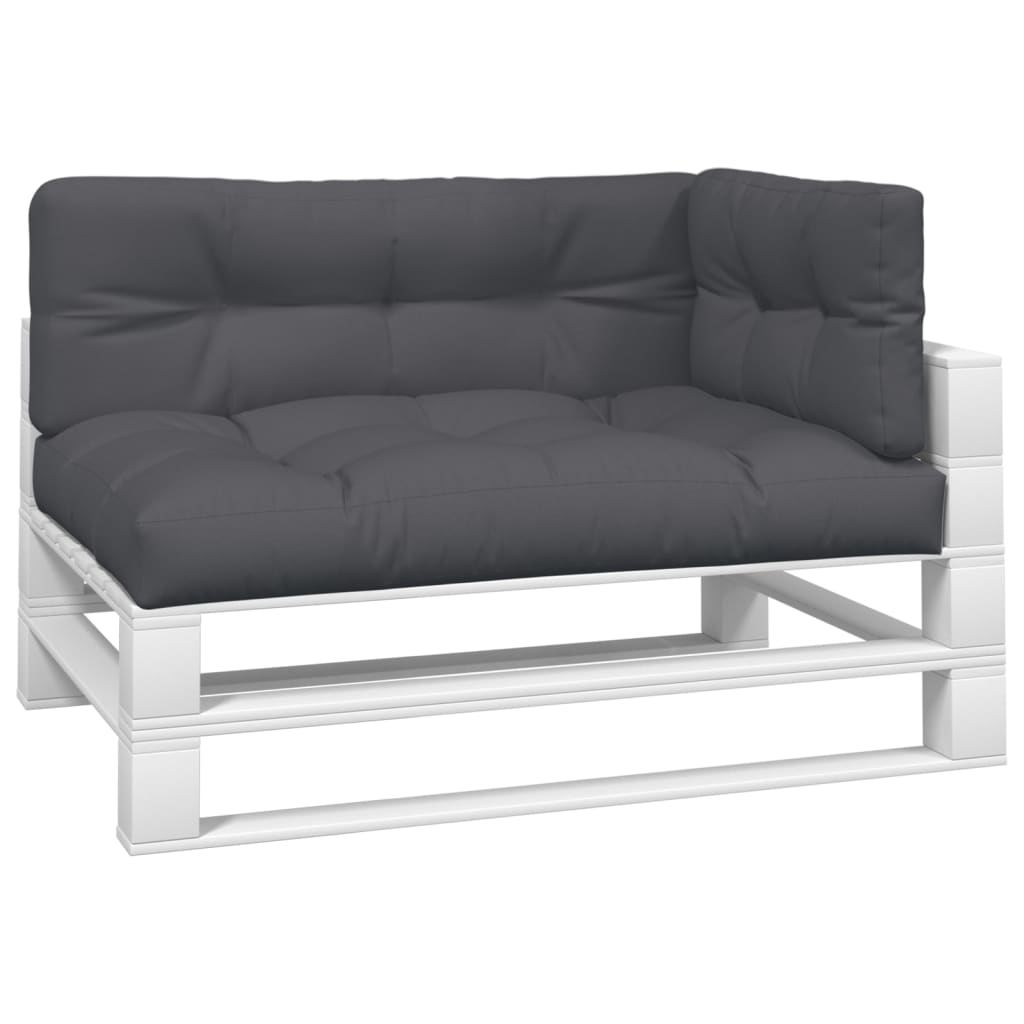 VIDAXL -Palettenkissen 3 ST Fabric Anthrazit -gelenkt