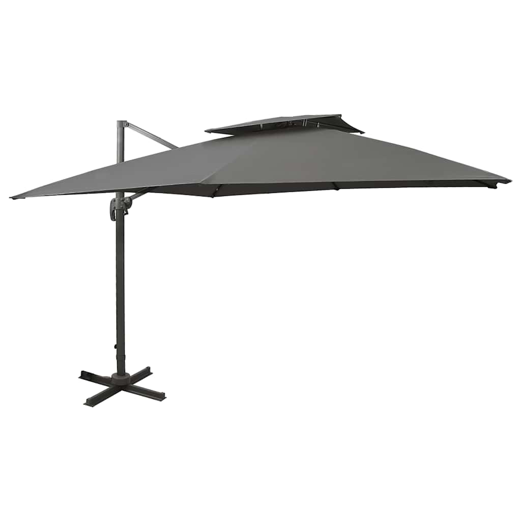 Vidaxx schwimmender Sonnenschirm mit Doppeldach 300x300 cm Anthrazit