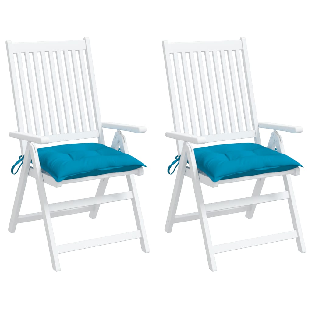 Vidaxl Stuhlkissen 2 ST 50x50x7 cm Oxford Stoff hellblau