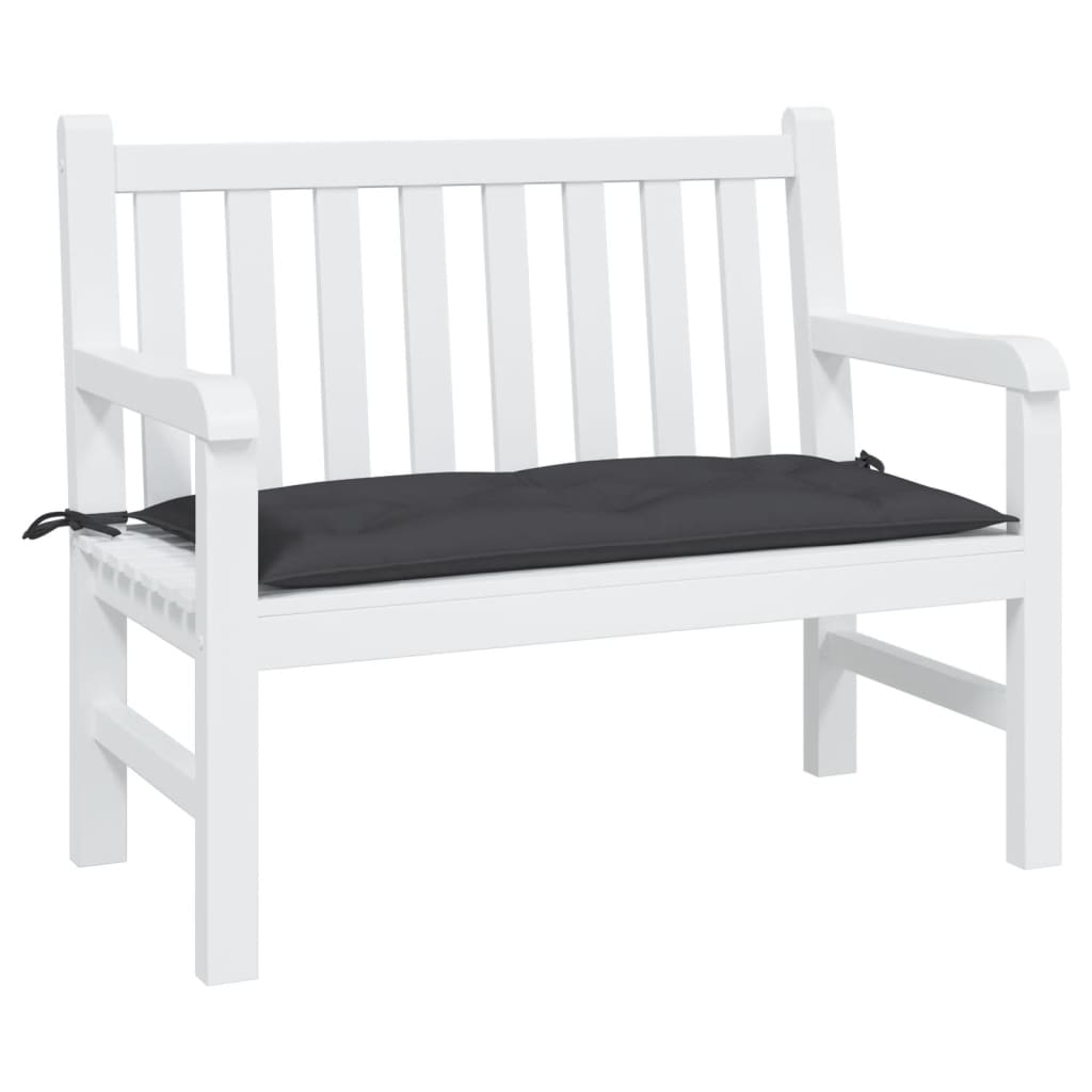 Vidaxl Garden Bench Kissen 100x50x7 cm Oxford Stoff schwarz