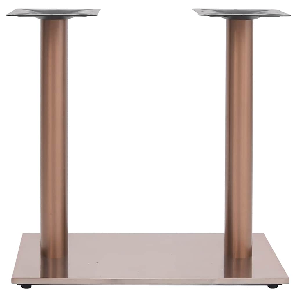Vidaxl bistrotafelpoot 70x40x72 cm roestvrij staal messingkleurig