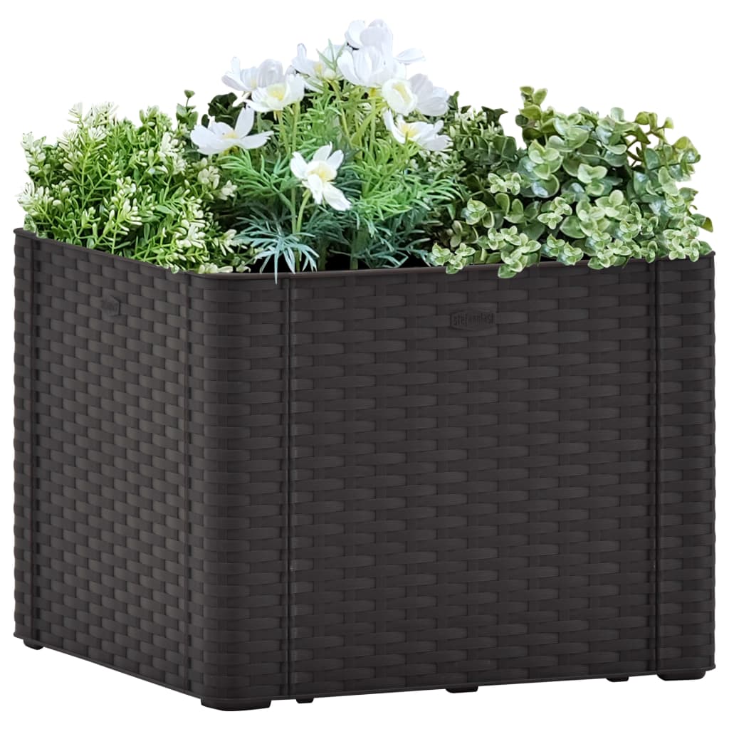 VIDAXL -Pflanzer hoch mit selbstständigem System 43x43x33cm Anthrazit