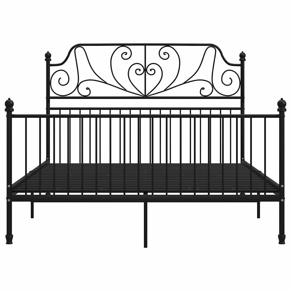 Vidaxl bedframe metaal zwart 140x200 cm