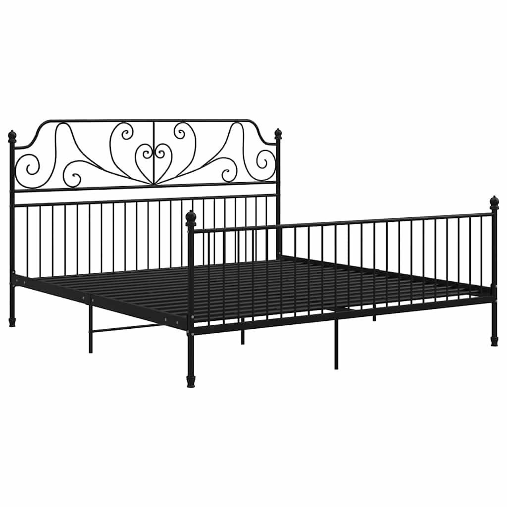 Vidaxl bedframe metaal zwart 180x200 cm