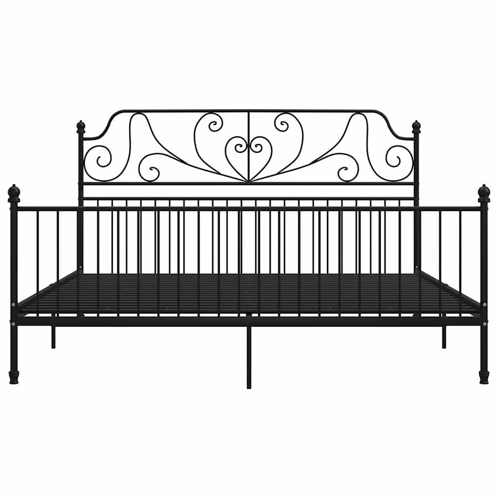 Vidaxl bedframe metaal zwart 180x200 cm