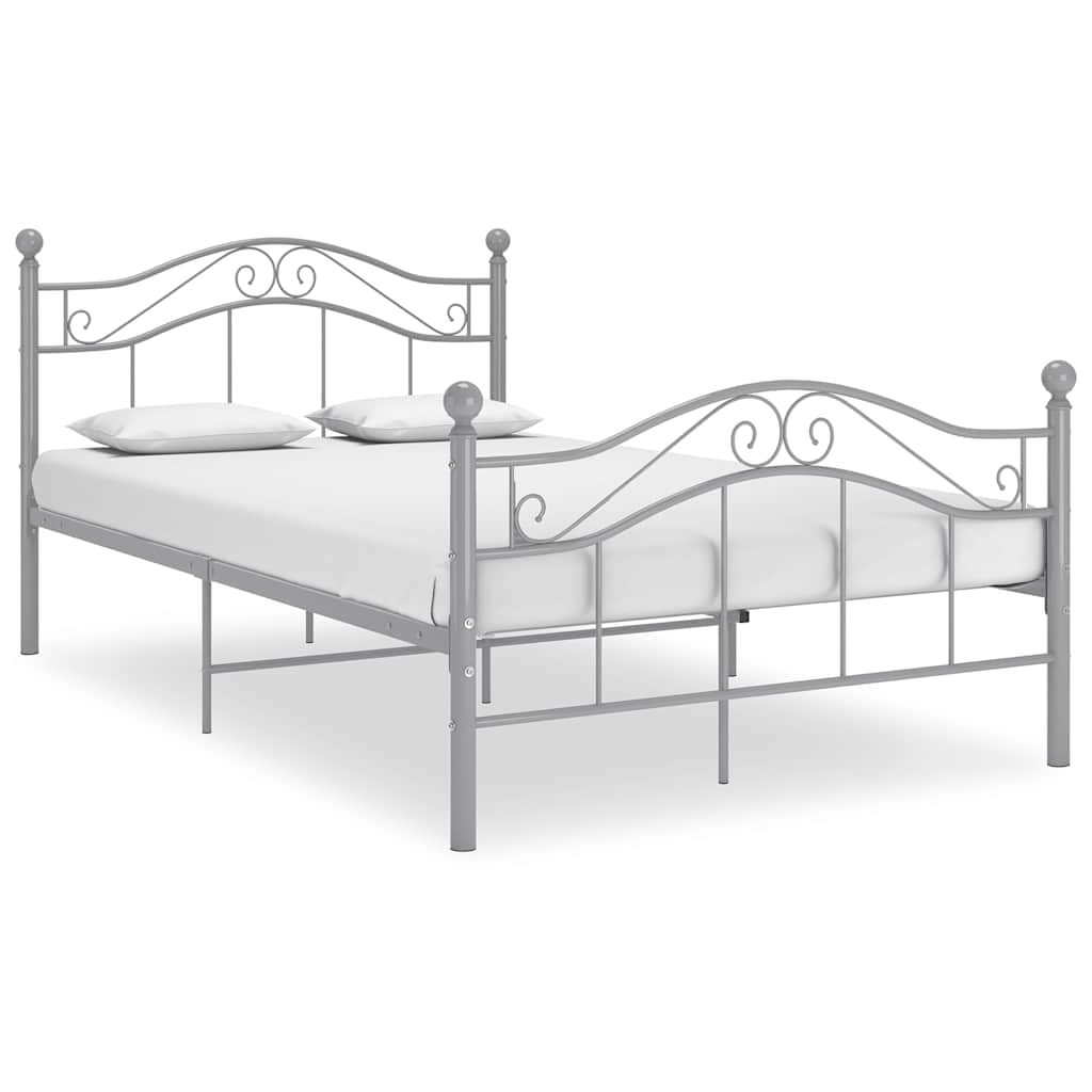 Vidaxl bedframe metaal grijs 120x200 cm