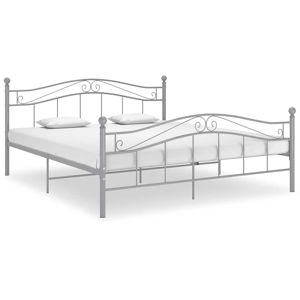 Vidaxl bedframe metaal grijs 160x200 cm