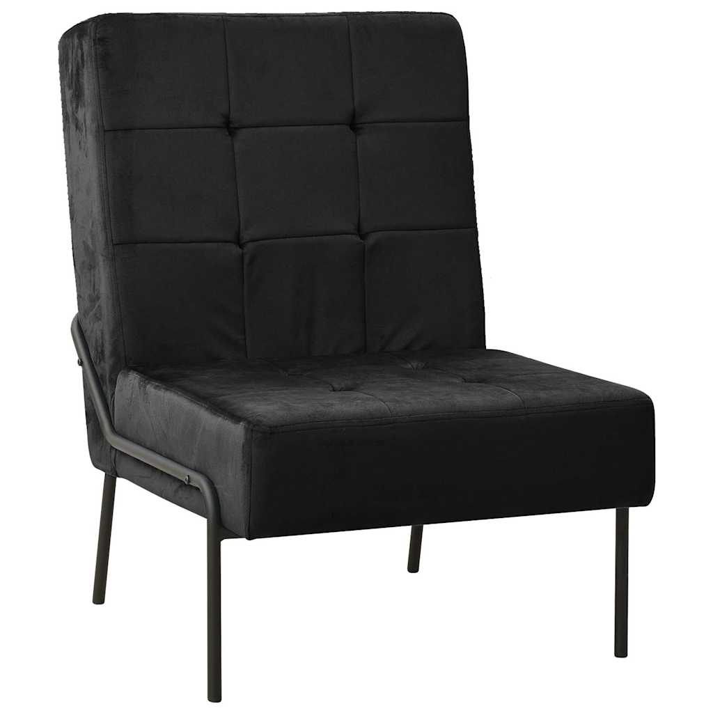 Vidaxl relaxstoel 65x79x87 cm fluweel zwart
