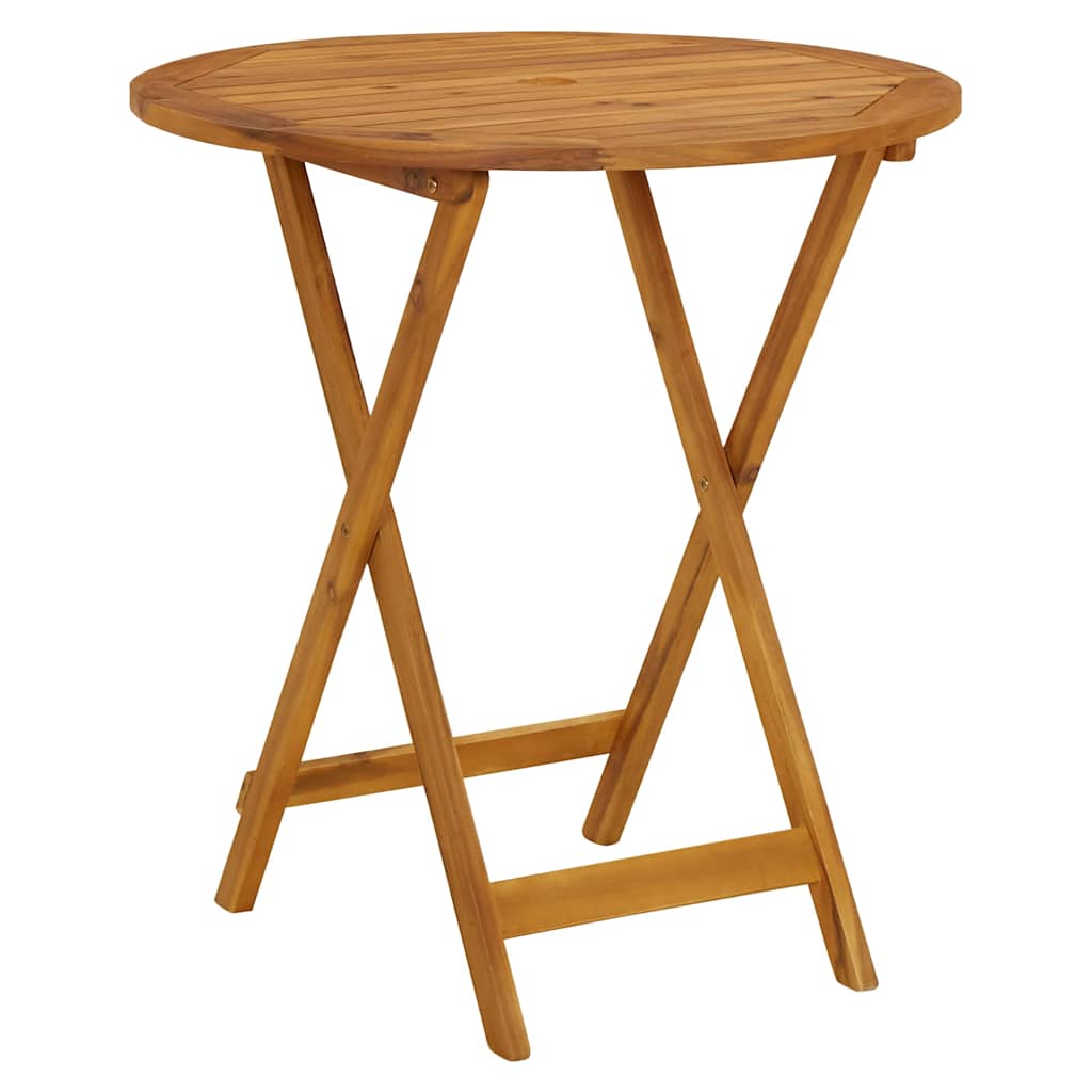 Vidaxl tuintafel inklapbaar 70 cm massief acaciahout