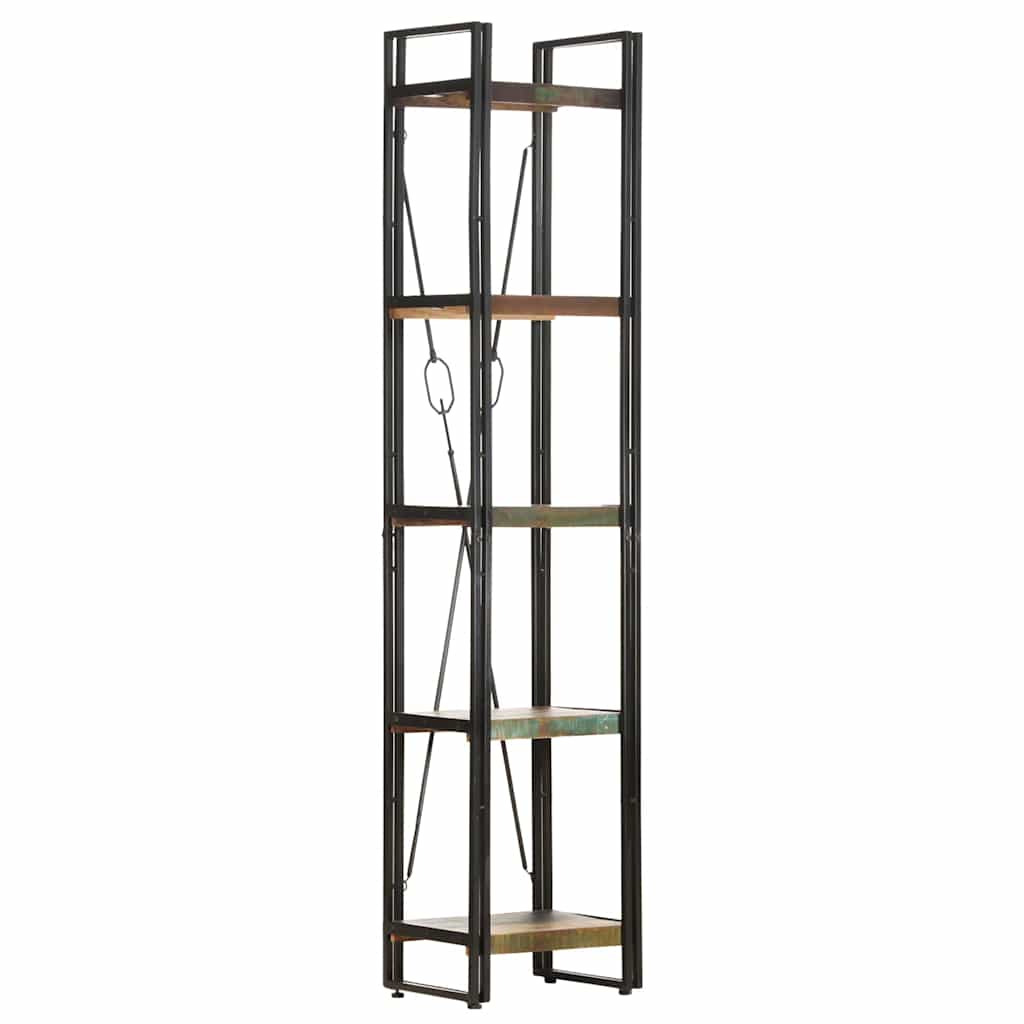 Vidaxl boekenkast met 5 schappen 40x30x180 cm massief gerecycled hout