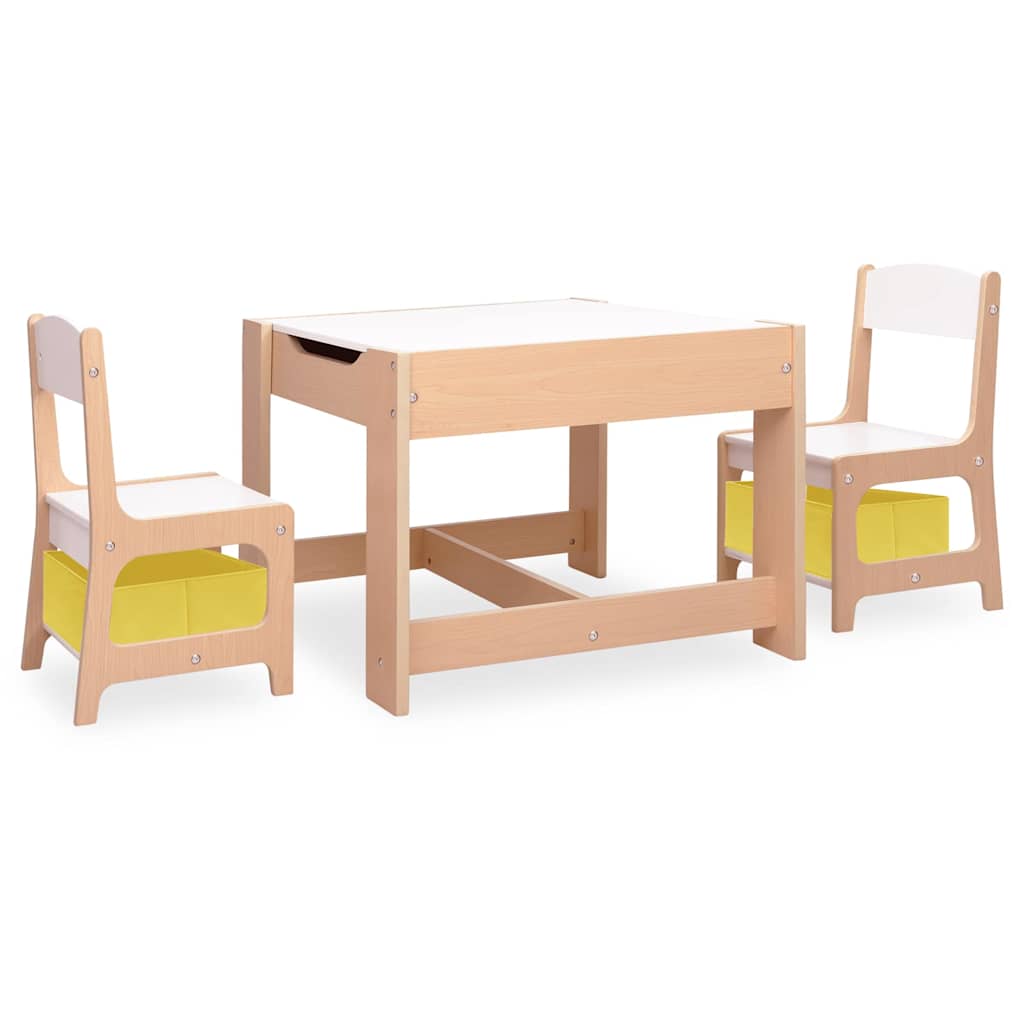 Vidaxl kindertafel met 2 stoelen mdf