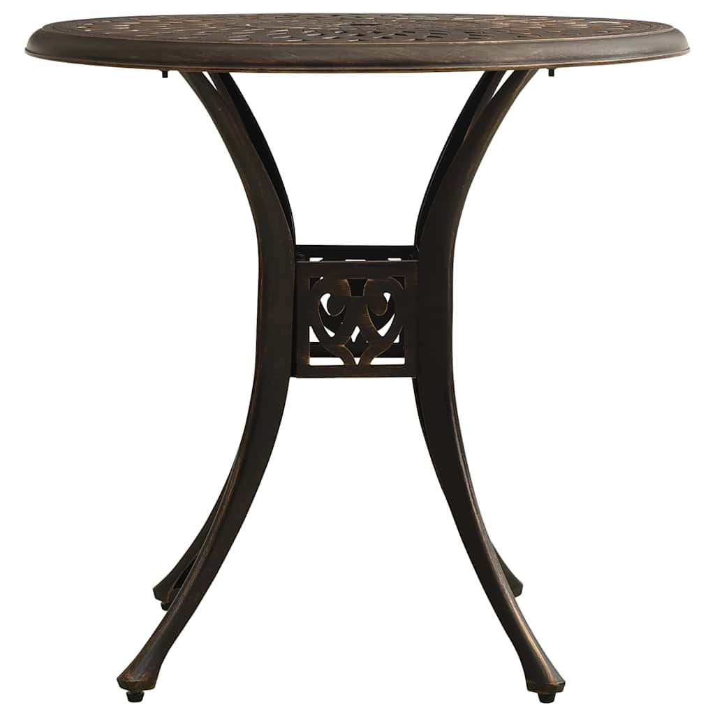 Vidaxl tuintafel 78x78x72 cm gietaluminium bronskleurig