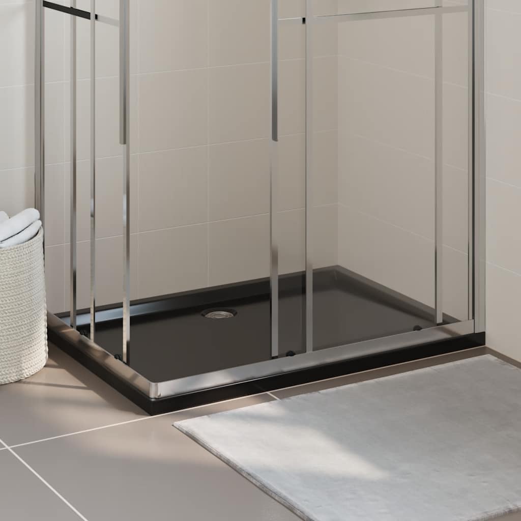 Vidaxl Duschschale rechteckige 80x110 cm abs schwarz