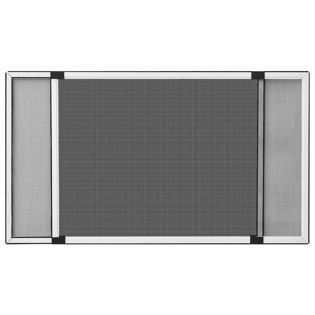 Vidaxx ausziehbarer Fensterschutz (75-143)x50 cm weiß