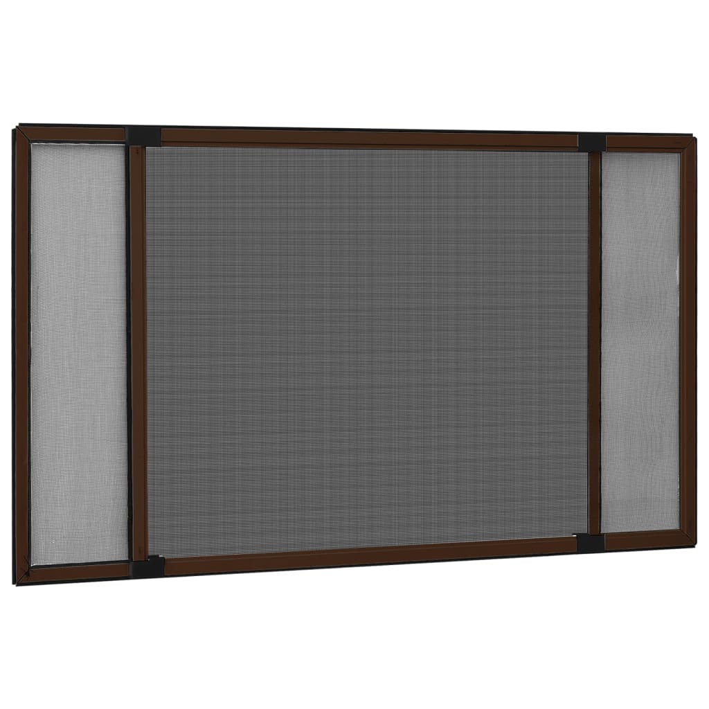 Vidaxx ausziehbarer Fensterschutz (75-143)x50 cm braun