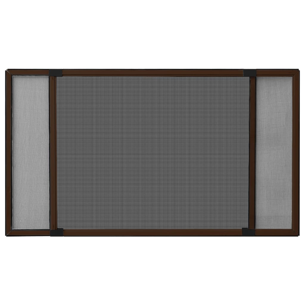 Vidaxx ausziehbarer Fensterschutz (100-193)x75 cm braun