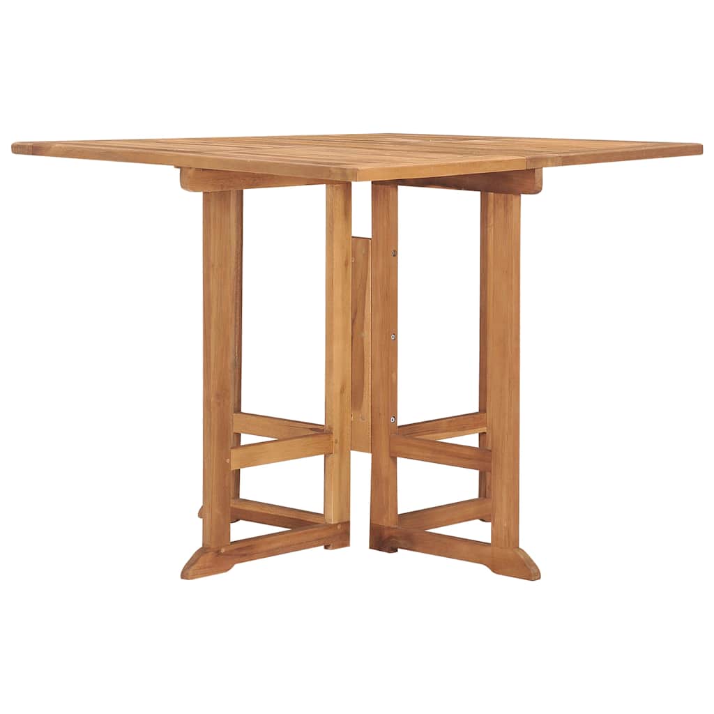 Vidaxl tuintafel inklapbaar 90x90x75 cm massief teakhout