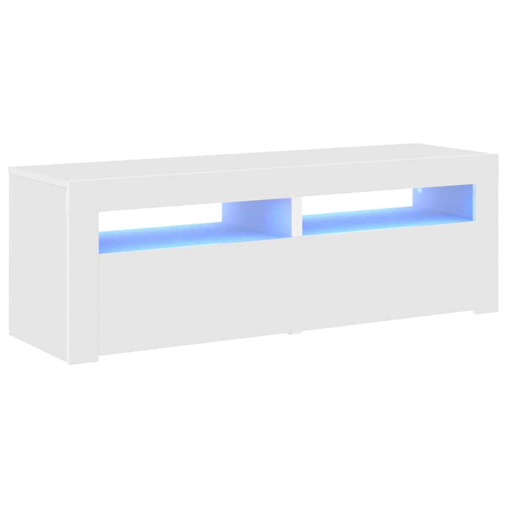 Vidaxl tv-meubel met led-verlichting 120x35x40 cm wit