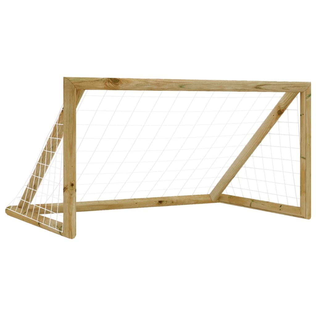 VIDAXL -Fußballtor mit Netto 160x80x100 cm imprägnierte Kiefer