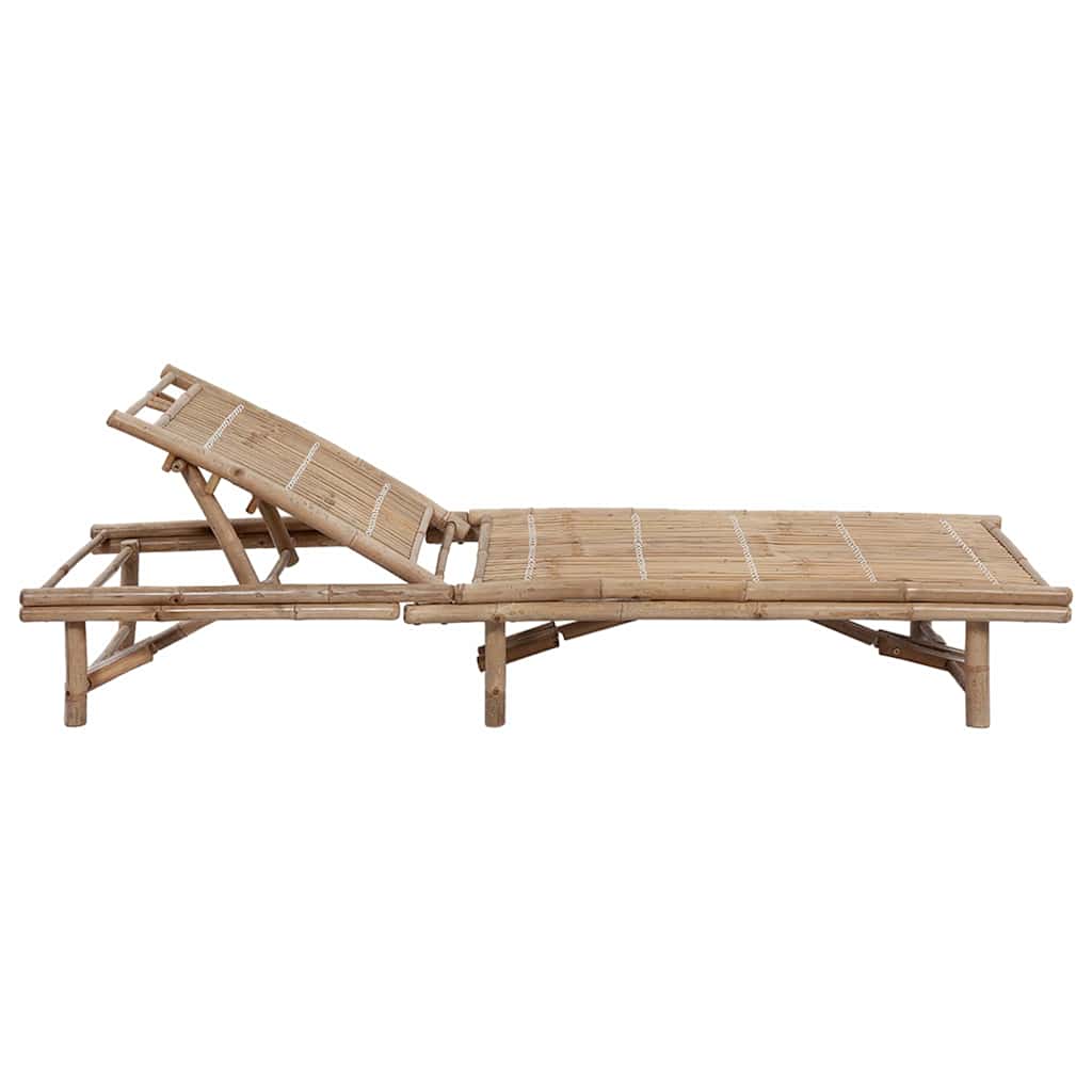 Vidaxl ligbed met kussen bamboe