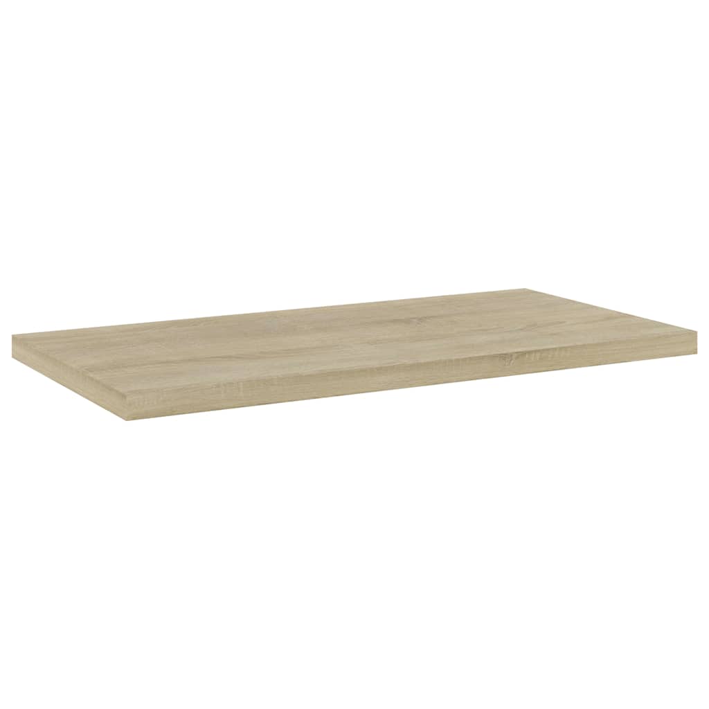 Vidaxl wandschappen 4 st 40x20x1,5 cm bewerkt hout sonoma eikenkleurig