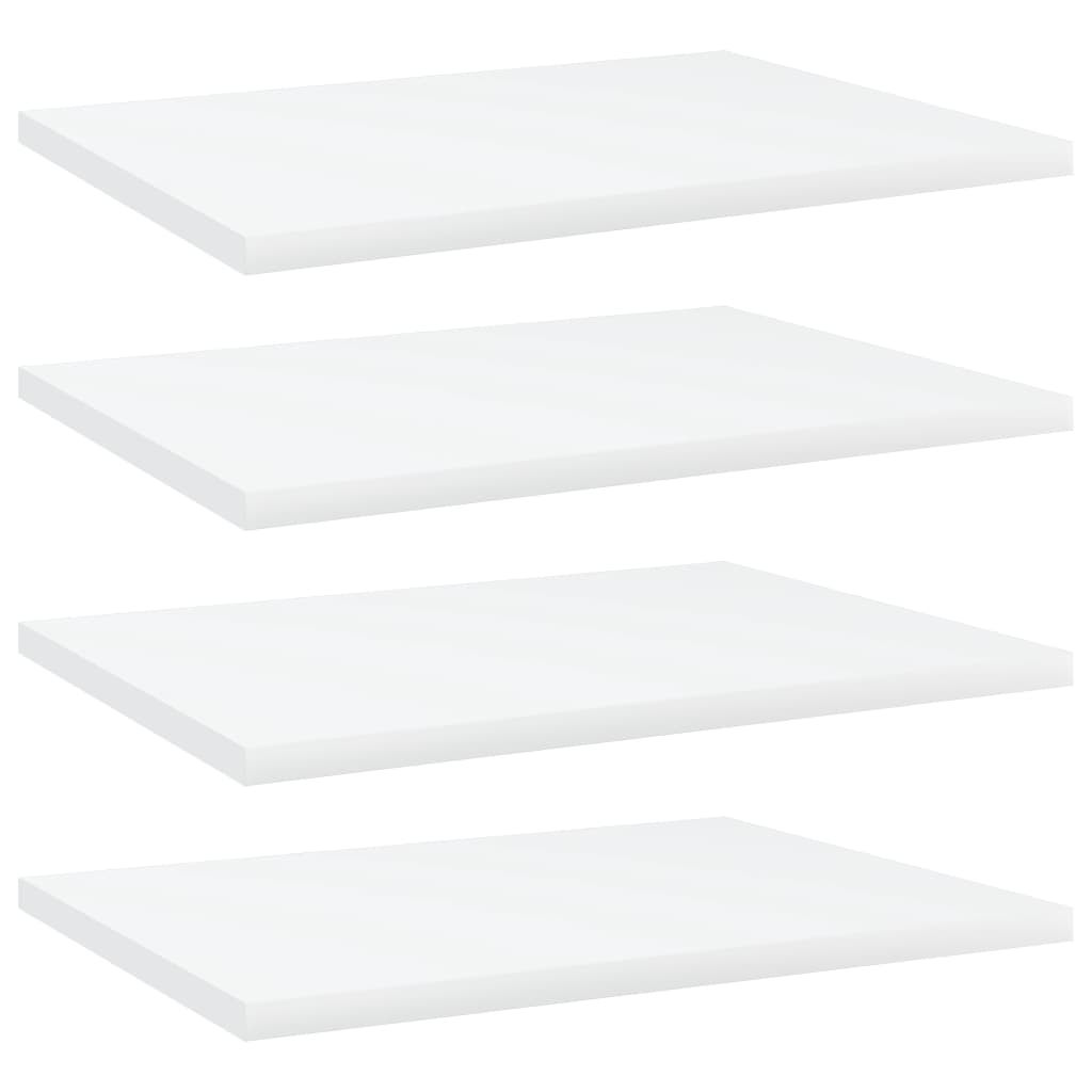 Vidaxl wandschappen 4 st 40x30x1,5 cm bewerkt hout wit