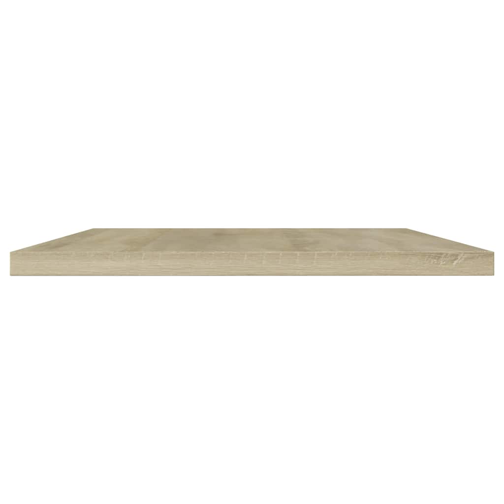 Vidaxl wandschappen 4 st 40x30x1,5 cm bewerkt hout sonoma eikenkleurig