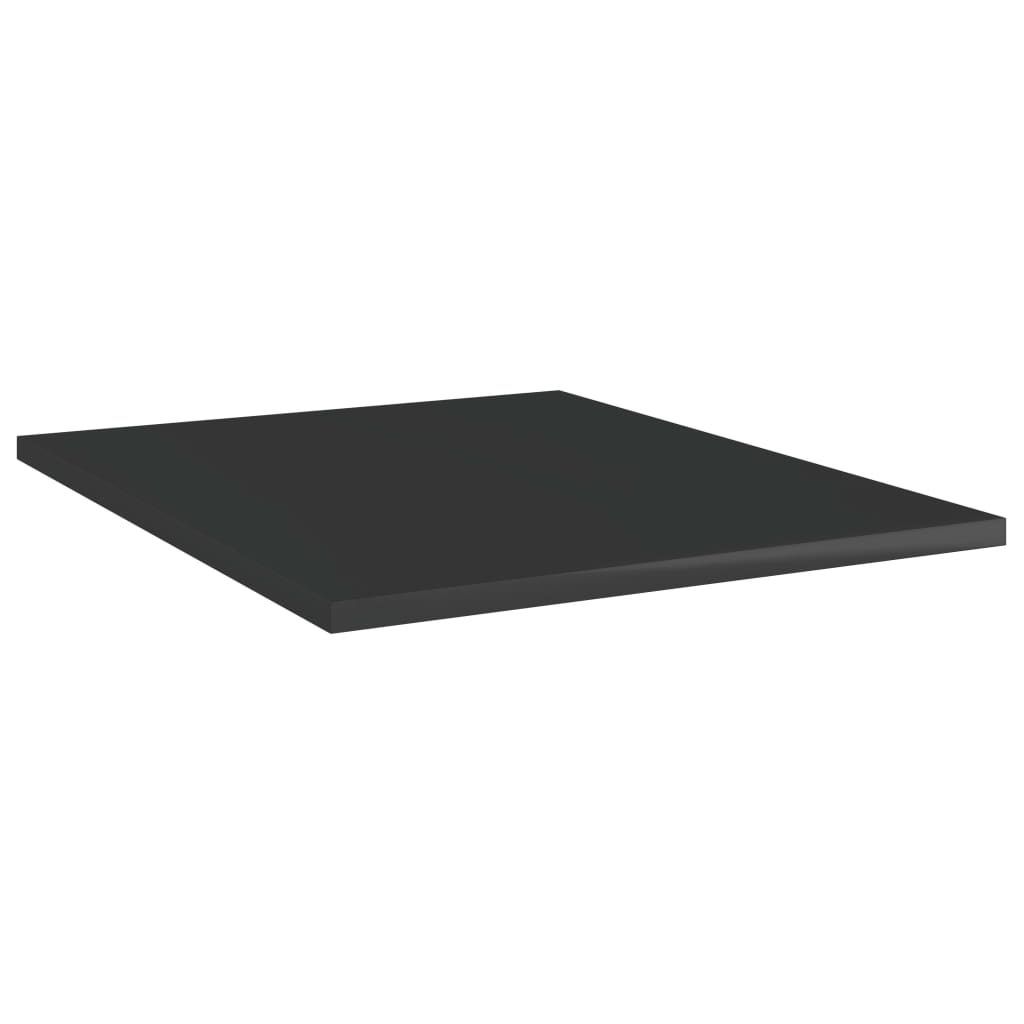 Vidaxl wandschappen 8 st 40x50x1,5 cm bewerkt hout hoogglans zwart