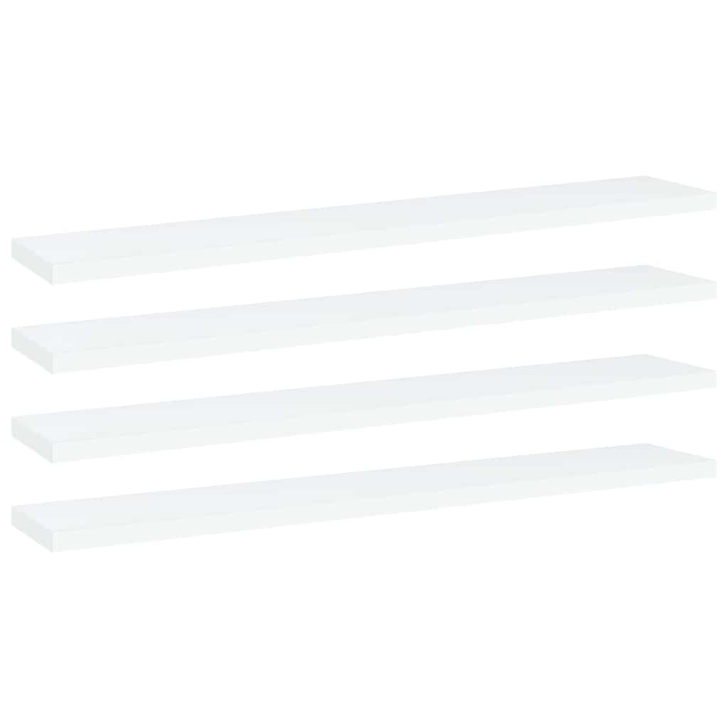 Vidaxl wandschappen 4 st 60x10x1,5 cm bewerkt hout wit