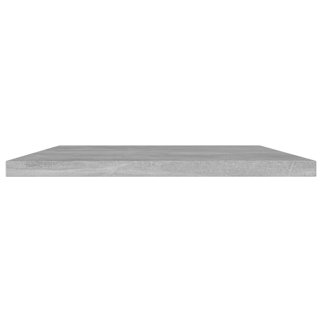 Vidaxl wandschappen 4 st 60x20x1,5 cm spaanplaat betongrijs