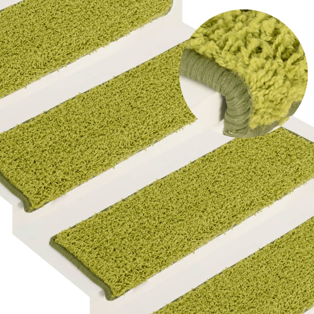 VidaXL Stufenmatten 15 Stück 65x21x4 cm grün