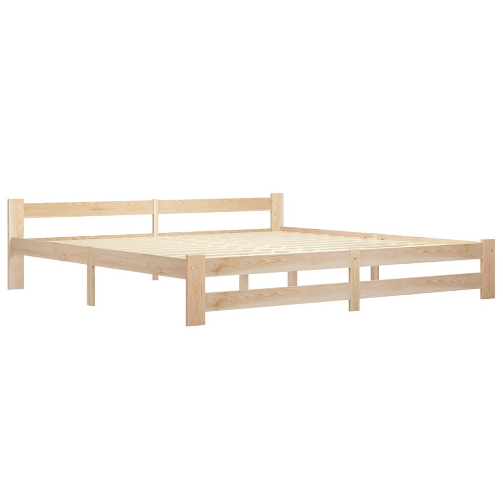 Vidaxl bedframe massief grenenhout 200x200 cm