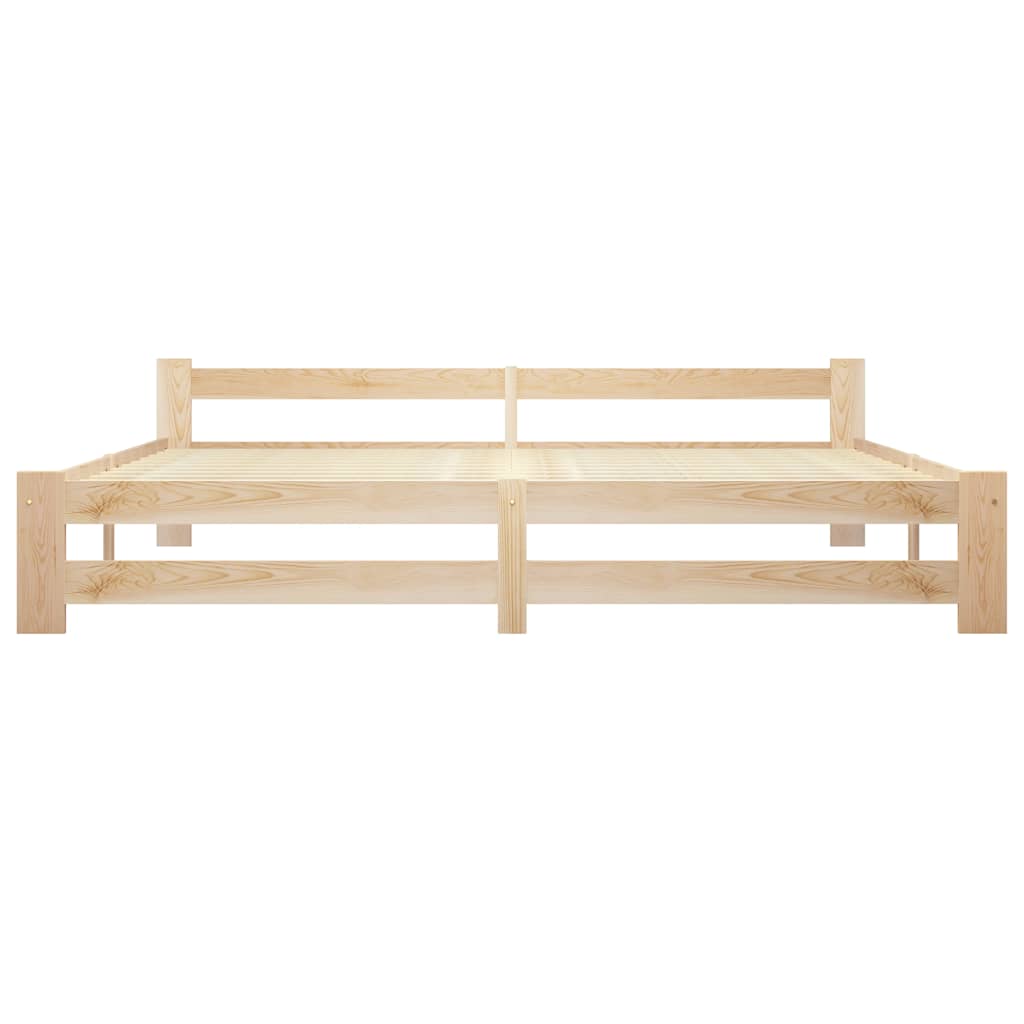 Vidaxl bedframe massief grenenhout 200x200 cm