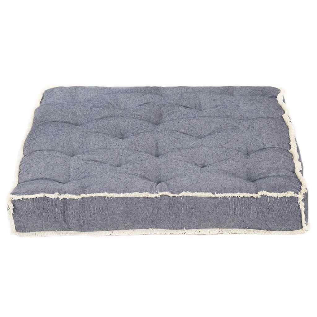 Vidaxl Bank Kissen Palette 120x80x10 cm Blau