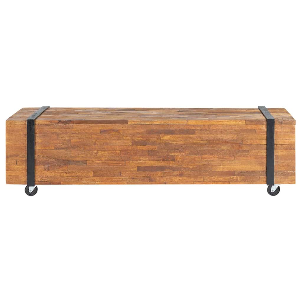 Vidaxl tv-meubel 110x30x32,5 cm massief teakhout