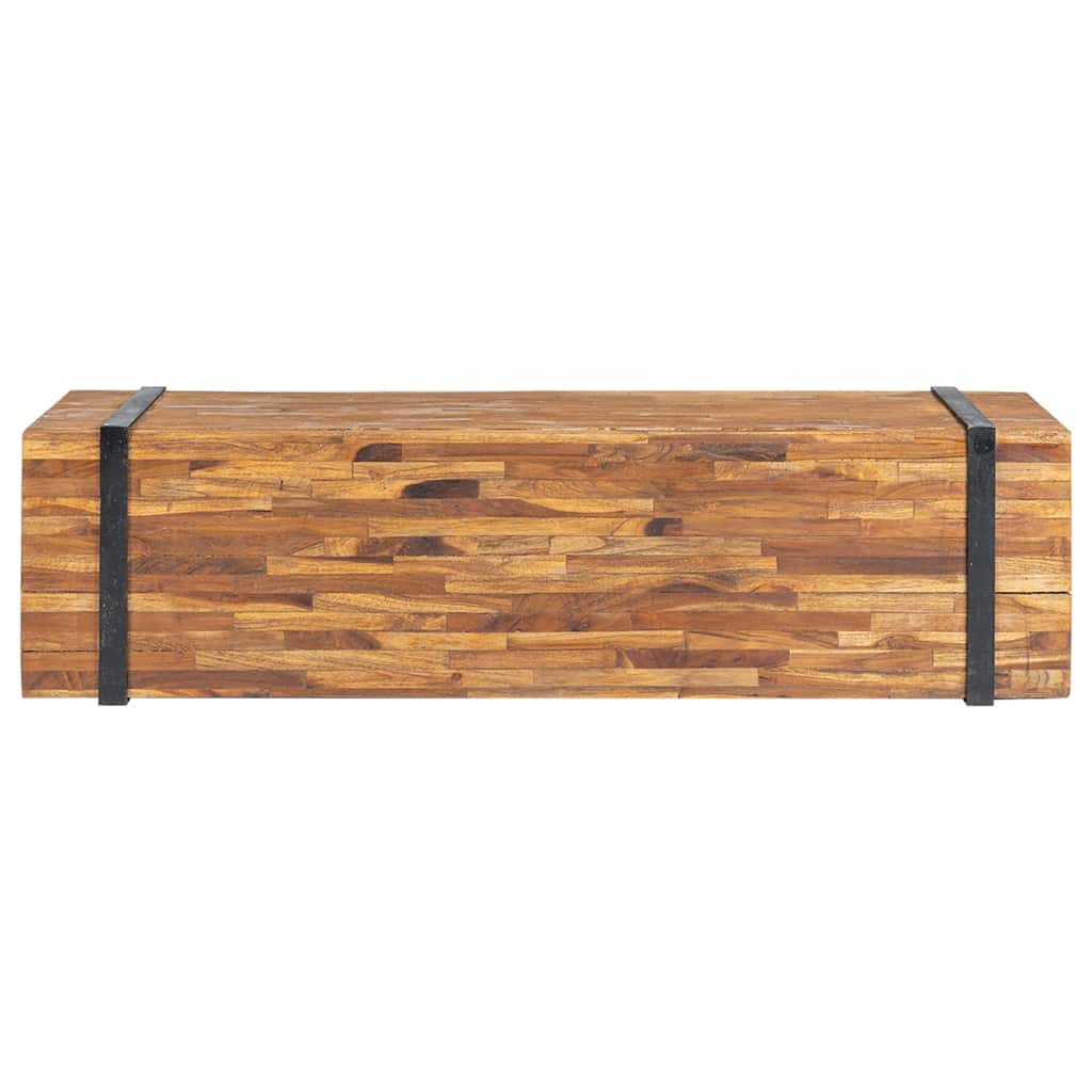 Vidaxl tv-meubel 110x30x32,5 cm massief teakhout